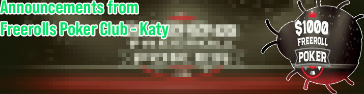 Freerolls poker katy
