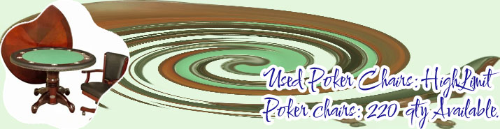 Used poker table and chairs